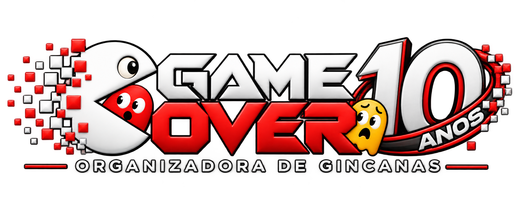 Logo Game Over 10 Anos – Organizadora de Gincanas